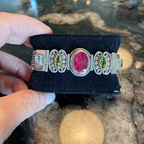 Silver gemstone bracelet - Picture 1 of 5